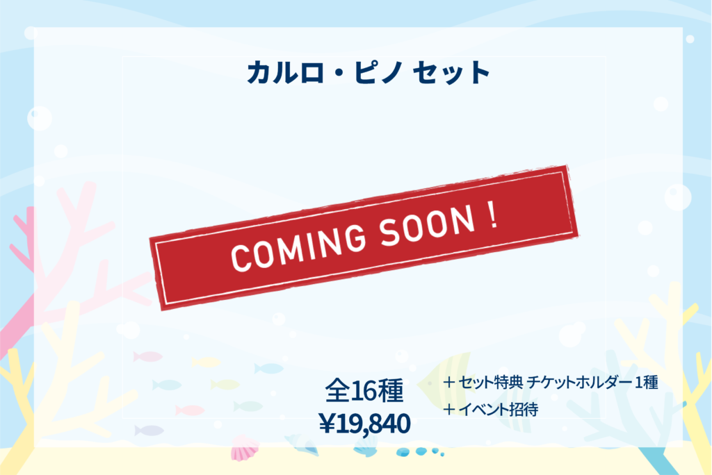 商品説明 カルロ・ピノセット_coming