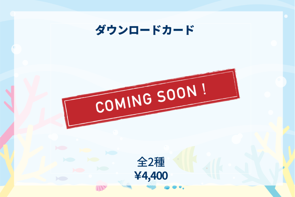 商品説明 ダウンロードカード_coming